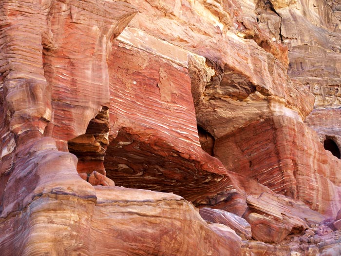 Textured Sandstone at Petra