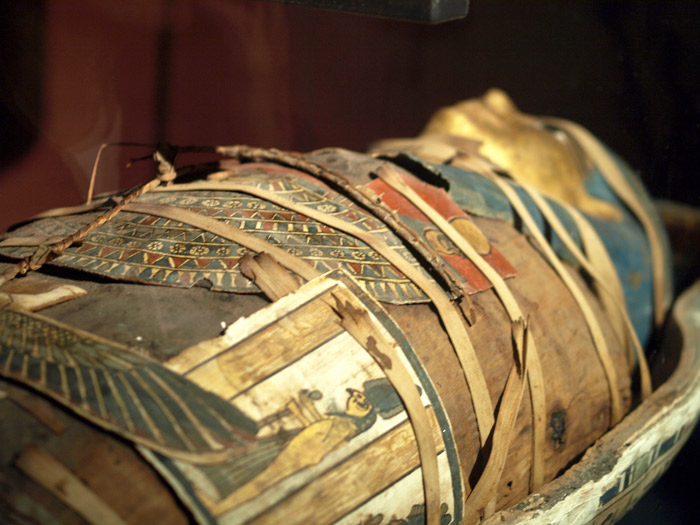 Coffin at Alexandria National Museum